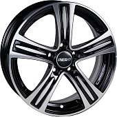 Диски AERO V2109 6 х 15 5*114,3 Et: 40 Dia: 66.1 черный с проточкой глянцевый