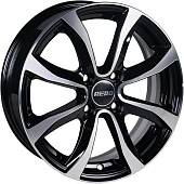 Диски AERO V2110 6 х 15 4*100 Et: 45 Dia: 67.1 черный с проточкой глянцевый