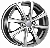 Диски Carwel Акуш 6 х 15 4*100 Et: 45 Dia: 56.6 серебро с полированным ободом