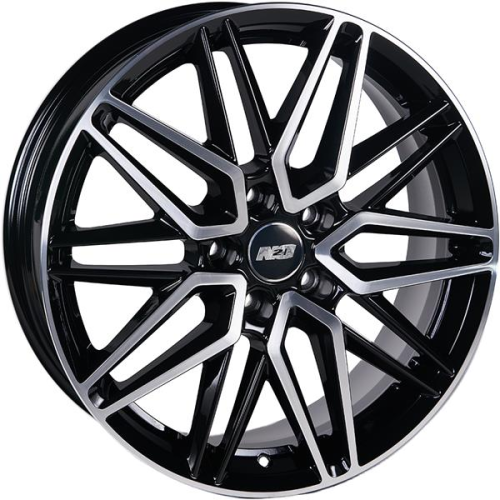 Диски N2O V2233 7 х 18 5*108 Et: 33 Dia: 60.1 черный с проточкой глянцевый