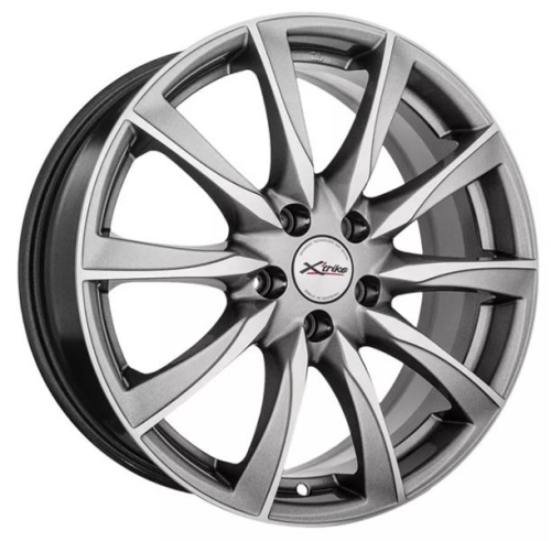 Диски X'trike X-120М 7 х 17 5*114,3 Et: 40 Dia: 64.1 серый с полировкой