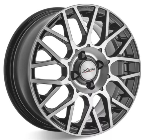 Диски X'trike X-132 6 х 15 4*100 Et: 37 Dia: 60.1 черный с проточкой глянцевый