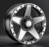 Диски LS wheels LS 1284 8 х 17 6*139,7 Et: 25 Dia: 106.1 черный полностью полированный
